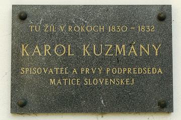 Pamätná tabuľa - Karol Kuzmány Pamätná tabuľa - Karol Kuzmány